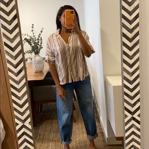 Retro striped Madewell button down